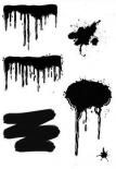 Stamps - Paint drips, splashes