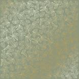 Foiled sheet - Golden Rose leaves Olive