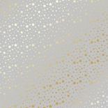 Lapa ar folijas zīmējumu - Golden stars Grey