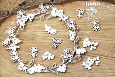 Chipboard - Boho Love big wreath