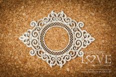 Chipboard - Round frame with ornaments