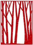 Cutting die - Birch Tree Forest