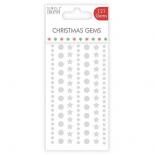 Adesive gems - Christmas star silver
