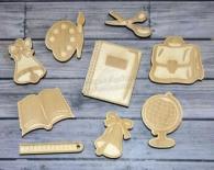 Wooden chipboard - School