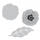 Cutting die and stamp - Follk flower