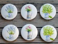 Fair buttons - Provence flowers