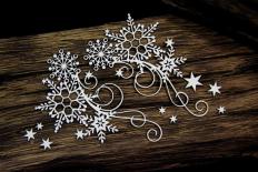 Decors with snowflakes