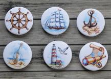 Fair buttons - Sea Water colors