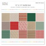 Papīru komplekts 30x30cm Deck The Halls