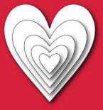 Die cutting template - Glorious Hearts