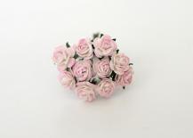 Roses 10mm - PINK/IVORY
