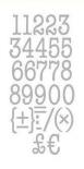 Cutting die - Numbers
