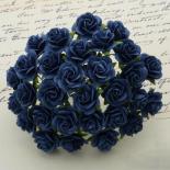 Roses 15mm - Navy blue