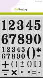 Stencil A4 - numbers