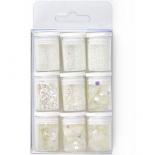 Glitter set - White