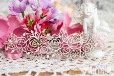Chipboard - Rose border