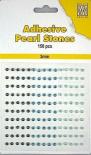 Adhesive pearls (3mm) - Blue