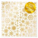 Acetāta lapa - Golden Snowflakes