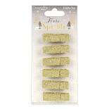 Gold glitter clips