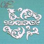 Chipboard - Vintage curls