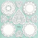 Chipboard - Doilies set