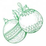 Штамп - Christmas Baubles