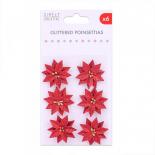 Glittered poinsettia 