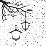 Embossing folder - Christmas scene