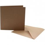 Card and envelopes 12x12 cm