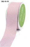 Ribbon -  Twill/Chevron Stripes  (Mauve)