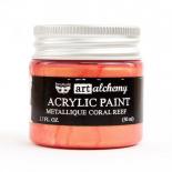 Metallique Acrylic Paint - Coral Reef
