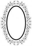 Папка для тиснения -  Oval frame