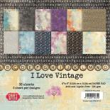 Бумага 15х15 см - I love Vintage