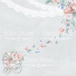 Papīrs 30x30cm - Shabby baby girl redesign 2