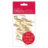 Acetate words - Christmas Gold