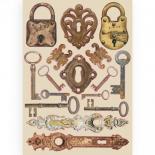 Coloured wooden shapes A5 - Lady Vagabond