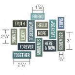 Форма для вырубки - Friendship words