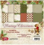 Paper pad 15x15 cm - Vintage christmas