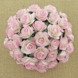 Roses 10mm - Berry/Cream