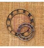 Vintage clock face shapes
