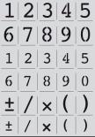 Stencil A5 - numbers