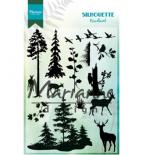 Stamp - Silhouette woodland