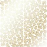 Lapa ar foliju - Golden Leaves mini White