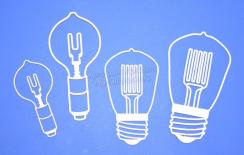 Chipboard - Light bulbs