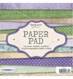 Paper pad 15x15 cm - Lilac/Green