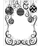 Embossing folder - Bauble Celebration