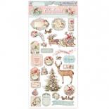 Chipboard- Pink Christmas