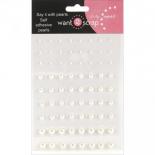 Adhesive pearls - White
