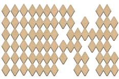 MDF chipboard - Rombs