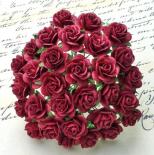 Roses 20mm - Burgundy